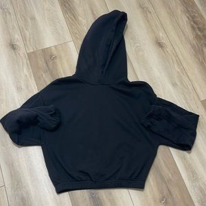 Zara Cropped Hooded Sweatshirt